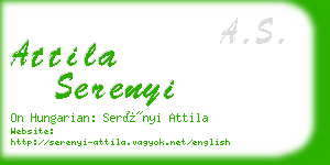 attila serenyi business card